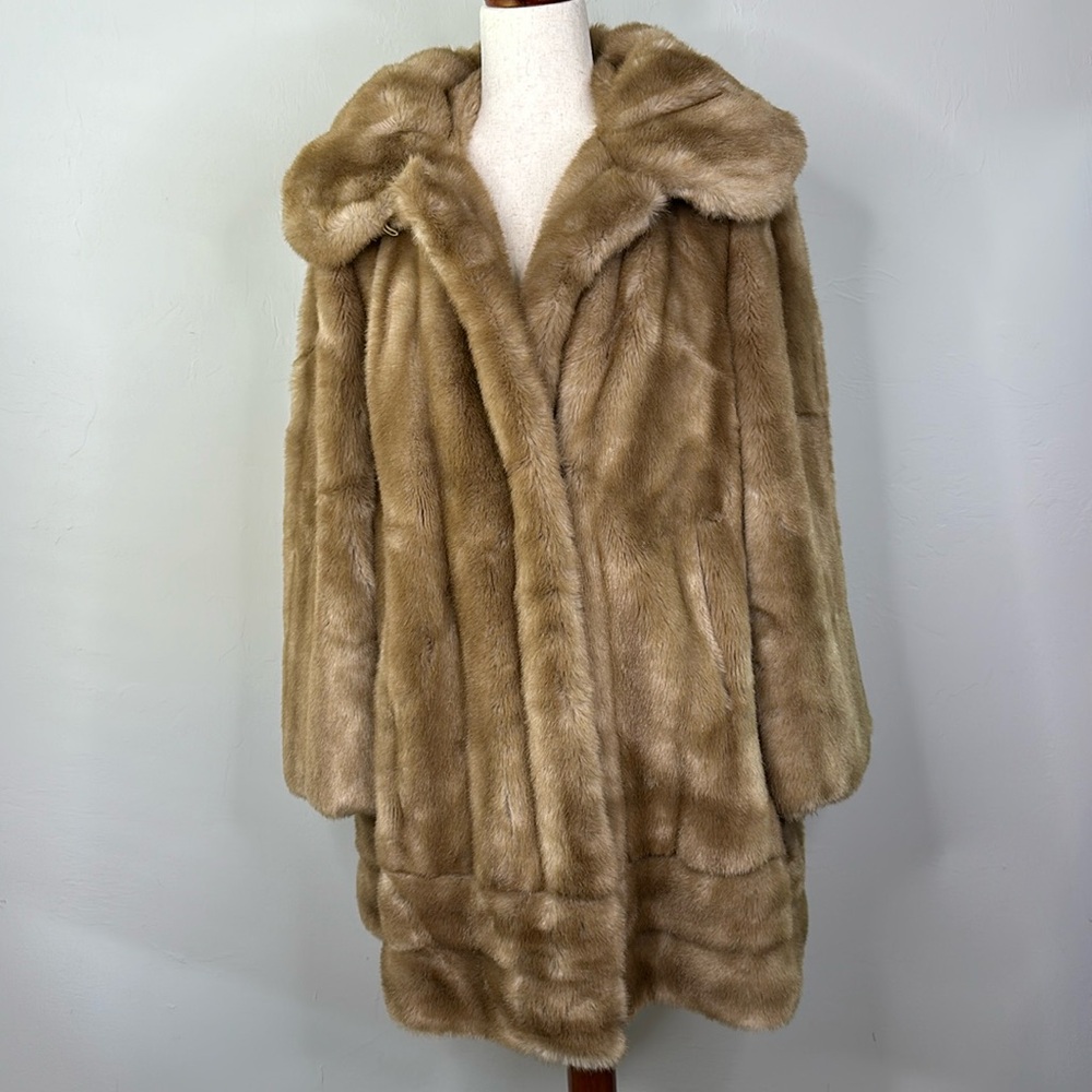 Vintage 1960's Faux Mink Fur Coat